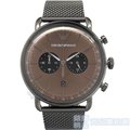 EMPORIO ARMANI AR11141 棕色面 計時日期 米蘭帶男錶【錶飾精品】
