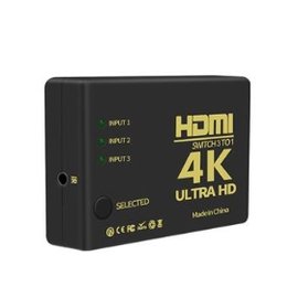 HDMI 1080P 4K切換器 3進1出 PS3 PS4分配器 附贈USB電源線