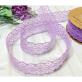 SI0100811 蕾絲花邊緞帶 紫色 面寬3cm 長度約25碼