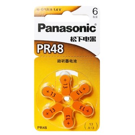 Panasonic 國際牌PR鋅空助聽器電池 6入 / 卡 PR48