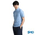 ZMO 男木醣醇涼感立領短袖Polo衫AX597-寶藍色