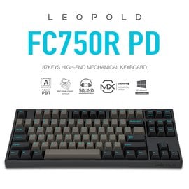 | MOJO | 韓國LeoPold FC750R PD 機械鍵盤 Sky Dolch PBT二色成型鍵帽 英文 銀/靜音紅軸