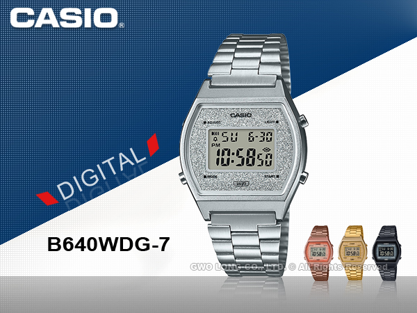 CASIO 手錶專賣店國隆B640WDG-7 - PChome 商店街