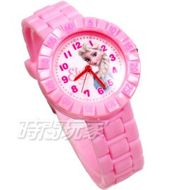 Disney 迪士尼 時尚卡通手錶 冰雪奇緣 艾莎公主 安娜公主 兒童手錶 數字 女錶 粉紅色 U2-3602粉