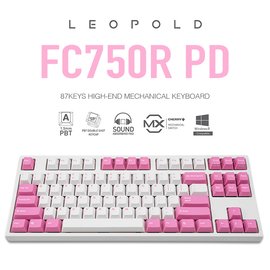 | MOJO | 韓國LeoPold FC750R PD 機械鍵盤 Light Pink 白粉 PBT二色成型鍵帽 英文 茶/青/紅