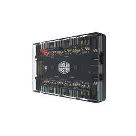 Coolermaster ARGB &amp; PWM HUB 1 分 6 Port /SATA接口/磁吸設計