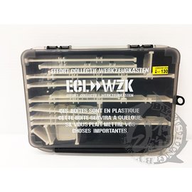 ◎百有釣具◎TOUGH 日本製工具盒 規格:W210淺型HTPB76(NO.8239) 內附隔板 有100種組合方式