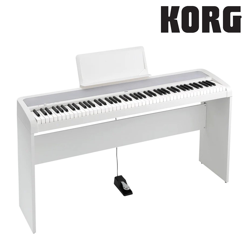 【非凡樂器】KORG Digital Piano電鋼琴 B1白色含琴架琴椅 / 新品庫存出清