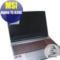 【Ezstick】MSI ALPHA 15 A3DC 靜電式筆電LCD液晶螢幕貼 (可選鏡面或霧面)