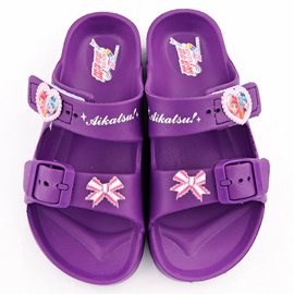 童鞋城堡-雙絆帶輕量拖鞋 偶像學園 ID0749-紫