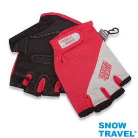 【SNOW TRAVEL】台灣製 超抗UV冰涼降溫薄半指防滑手套.防震止滑單車手套.自行車手套.腳踏車手套/台灣研發礦石冰涼降溫布料/AH-13