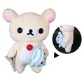 正版 11吋拉拉熊抱娃娃 玩偶 輕鬆熊 Rilakkuma 米熊 懶懶熊 牛奶熊抱小熊 娃娃 禮物 BTY 2007-22