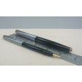 美製 派克51 Vacumatic 雙寶 純銀蓋 黑色 鋼筆/鉛筆 套組 (編號:79)