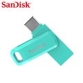 SanDisk Ultra GO 64GB 湖水綠 TYPE-C USB 3.1 雙用 OTG 旋轉隨身碟 (SD-DDC3-G-64G)