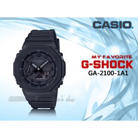 CASIO 手錶專賣店 時計屋 GA-2100-1A1 G-SHOCK 雙顯錶 碳纖維防護 樹脂錶帶 防水200米 GA-2100