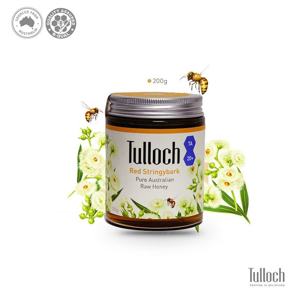 【 tulloch 】澳洲紅粗皮樹活性生蜂蜜 ta 20 + 200 g 罐 塔斯馬尼亞島