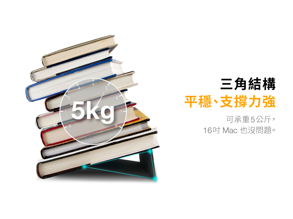innowatt 可折疊隱藏式 16吋 筆電支架, 灰