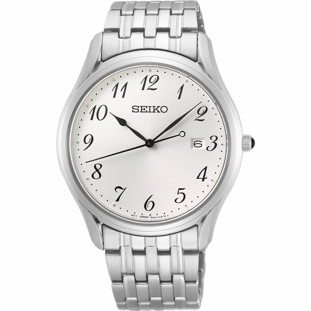 SEIKO經典簡約對錶男錶款6N42-00K0S(SUR299P1)