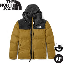 【The North Face 男 ICON經典配色保暖鵝絨外套《土黃》】496S/羽絨外套/保暖外套/夾克