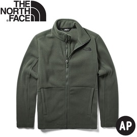 【The North Face 男 刷毛保暖外套《軍綠》】CTT7/刷毛外套/保暖外套/立領夾克