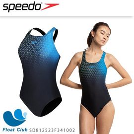 SPEEDO 女士運動連身泳裝 Placement 黑藍 SD812523F341002 原價2680元