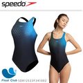 speedo 女士運動連身泳裝 placement 黑藍 sd 812523 f 341002 原價 2680 元