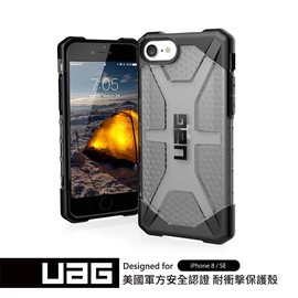 UAG iPhone 8/SE 耐衝擊保護殼-透明/透黑 強強滾