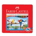 德國輝柏 Faber-Castell 115925 水性色鉛筆24色(鐵盒裝附水彩筆) /盒