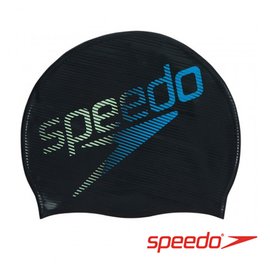 Speedo 矽膠泳帽 Slogan Print-Logo黑 SD808385C718 游遊戶外Yoyo Outdoor