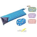 【WildFun 野放】可拼接方型童趣羊毛睡袋(藍色小狗) 台灣製