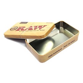 西班牙 RAW Roll Caddy Large Storage Tin/Box 長方形鐵 (煙) 盒 -#RAW 20329