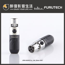 【醉音影音生活】日本古河 Furutech FT-610mF 單顆 鍍銠4Pin Mini XLR耳機母接頭.台灣公司貨