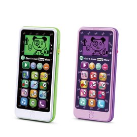 【贈小捲尺】美國 LeapFrog跳跳蛙 炫光智慧小手機(白/紫)
