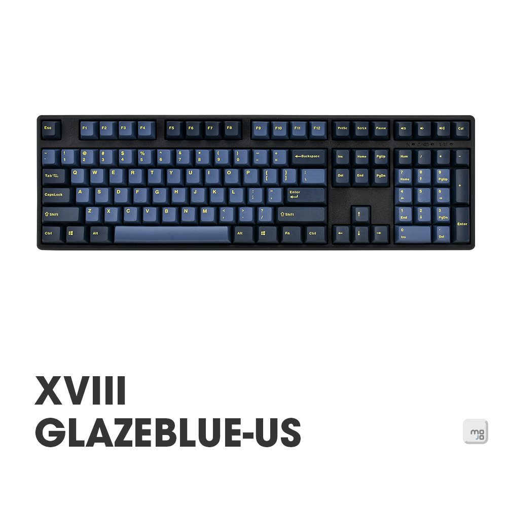 |MOJO| Mistel X-VIII Glaze Blue 釉藍 機械鍵盤 CHERRY MX軸 US Layout 茶/青/紅軸