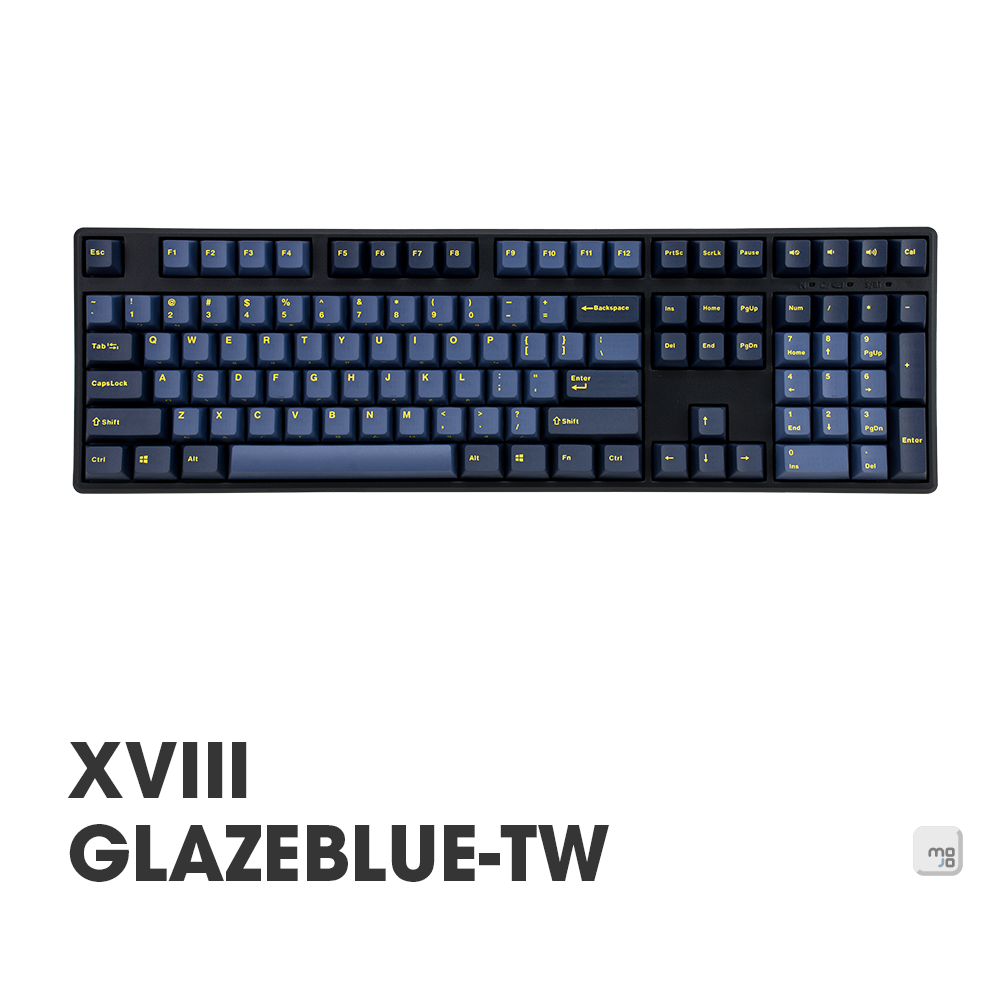 |MOJO| Mistel X-VIII Glaze Blue 釉藍 機械鍵盤 CHERRY MX軸 TW 中文側印 茶/青/紅軸