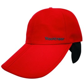 【Mountneer山林】防風耳罩帽(帽眉可對折)12H01-37紅色 冬帽/棒球帽/中性保暖帽/防風帽/登山/旅遊
