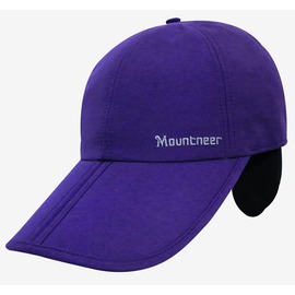 【Mountneer山林】防風耳罩帽(帽眉可對折)12H01-92暗紫色 冬帽/棒球帽/中性保暖帽/防風帽/登山/旅遊