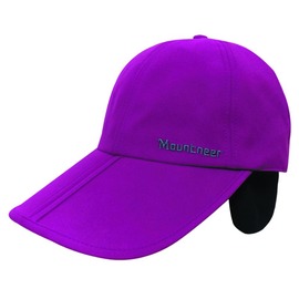 【Mountneer山林】防風耳罩帽(帽眉可對折)12H01-93紫羅蘭色 冬帽/棒球帽/中性保暖帽/防風帽/登山/旅遊