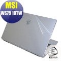 【Ezstick】MSI WS75 10TM 二代透氣機身保護貼(含上蓋貼、鍵盤週圍貼)DIY 包膜