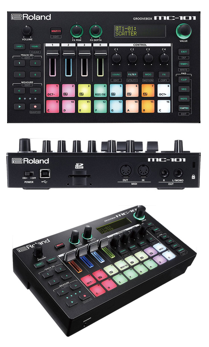 全方位樂器】ROLAND Groovebox 舞曲節奏機MC-101 - PChome 商店街