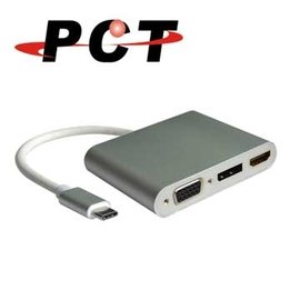 PCT UHP311V Type-C 轉 HDMI / DP / VGA 20cm 轉接線