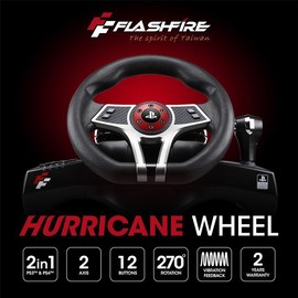 75海 FlashFire ES500R 颶風之翼 PS4/PS3賽車方向盤