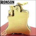 ◆斯摩客商店◆【RONSON】Banjo系列-燃油打火機-黃銅款 NO.R01-0026