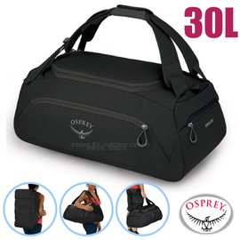 【美國 OSPREY】 Daylite Duffel 30L 超輕三用式旅行裝備袋背包(可後背/肩背/手提)耐磨布料/適旅行.露營/ 黑 Q