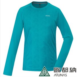(登山屋)ATUNAS 歐都納男款A1TSBB03M森林綠Polyguene一ˋㄐㄩㄣˋ長袖排汗T恤