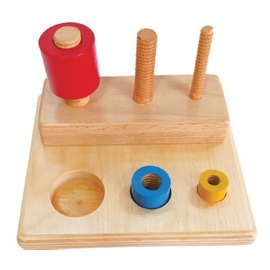 【木製木螺絲練習組】兒童玩具、教具、幼稚園、托兒所 、益智、感覺教具