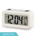 【Ronever】LCD智慧鬧鐘-白(CK007)