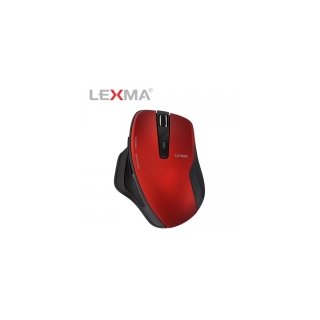 【LEXMA 雷馬】MS650R 無線靜音滑鼠-紅