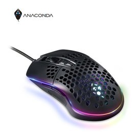 Anacomda 巨蟒 BLACK HOLE RGB USB 有線 電競滑鼠 黑色