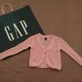 GAP BABY GAP 粉紅 短版 針織外套 110cm